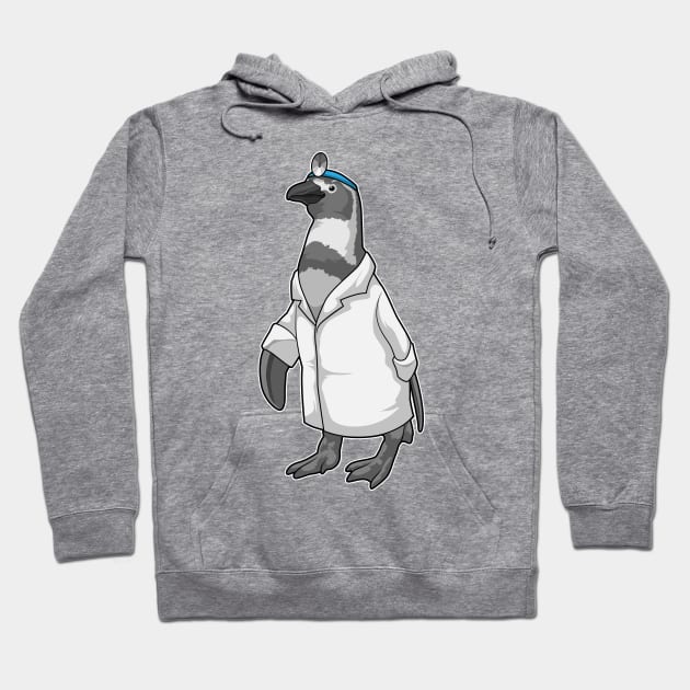 Penguin as Doctor with Doctor's coat Hoodie by Markus Schnabel